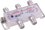 Cabletech Splitter de antenă 1x F la 4x ieșire ZLA0637 (ZLA0637)