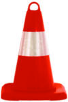 Evelux Forgalomterelő kúp 32 cm 1 csík - piros - TPE - Evelux (12362 TK R1)