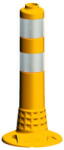 Evelux Elhajló oszlop 45 cm - sárga - TPE - aljzatos - Evelux (22053 UB R)