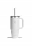 Hydro Flask Thermo bögre Hydro Flask Travel Tumbler Clear LID 24 Oz 710 ML White (TT24PSCC110)