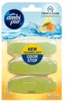 Ambi Pur WC illatosító gél utántöltő Lemon & Mandarin 3x55ml