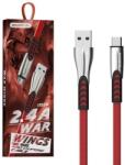 SOMOSTEL SMS-BW02 USB CABEL 1 m USB 3.0 USB A USB C - RED - METAL PLUGS (SMS-BW02 RED)