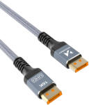 Wozinsky Cablu video Wozinsky WPS-16AYL1S DisplayPort tata - DisplayPort tata, 16K / 60Hz, 8K / 120Hz, HDR / HDCP / DSC, 3D, 80Gbps, 2m, Negru (5907769376672)