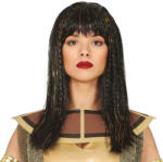 Guirca Perucă din păr negru cu paiete - Cleopatra