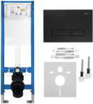 Rea Cadru wc incastrat Rea 024N cu clapeta, neagru (KPL-E1633)