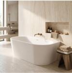 Rea Cada freestanding cu ventil cupru periat Rea Capri 180 cm alb (KPL-W8863)