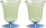 &K Amsterdam Pahare de apă Eve 200 ml, verzi, 2 buc (357-03) Pahar