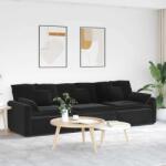 vidaXL Canapea modulara cu perne, negru GartenMobel Dekor (3321104) Canapea