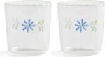 &K Amsterdam Pahare Flora 300 ml, albastre, 2 buc (361-03) Pahar