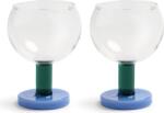 &K Amsterdam Pahare Cantine 200 ml, verde-albastru, 2 buc (362-03) Pahar