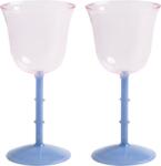 &K Amsterdam Pahare de vin Dot 180 ml, roz, 2 buc (358-01) Pahar