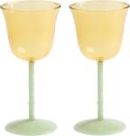 &K Amsterdam Pahare de vin Dot 180 ml, galben, 2 buc (358-02) Pahar