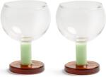 &K Amsterdam Pahare Cantine 200 ml, verde-chihlimbar, 2 buc (362-01) Pahar