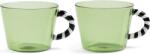 &K Amsterdam Pahare Duet 300 ml, verzi, 2 buc (356-01) Pahar