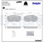DELPHI set placute frana, frana disc DELPHI LP1792LC (LP1792LC)
