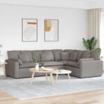 vidaXL Canapea modulara cu perne, gri taupe, textil GartenMobel Dekor (3321152) Canapea