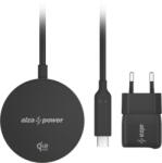AlzaPower Wireless SZETT WQT120B (Wireless Qi2.2 Charger 25W+Wall Charger 33W), szürke (APW-CSWQT120B)