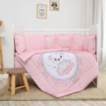 Lorelli Lilly ágynemű garnitúra 60x120 - Little Bear Pink - pepita