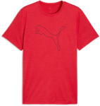 PUMA M TAD ESS HEATHER CAT TEE For All Time Red Heather/Black Férfipóló L