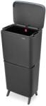Brabantia Тъмносиво пластмасово кошче за боклук 20+25 l за рециклиране SortUp Recycle Hi - Brabantia (275067)