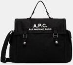 APC A. P. C. pamut táska Besace Recuperation - fekete Univerzális méret