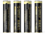 ORICO 1.5V AAA 500mWh Li-Ion akkumulátor - USB-C x 4 db (EG7C-UN-4PK-BP)