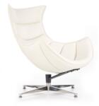 Halmar Luxor fotel, fehér / ezüst