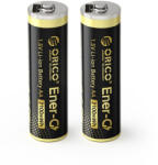 ORICO 1.5V AA 2100mWh Li-Ion akkumulátor - USB-C - Töltőkábellel x 2 db (EG5C-UN-A2C-2PK-EP)
