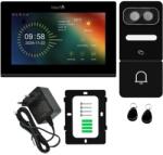 Mentor VideoInterfon Smart Mentor SVKPOE71B WiFi, Recunoastere Faciala, Cat5, 7 inch IP, DHCP, 3MP, IK07, Negru (MMDSVKPOE71B)