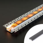 Phenom LED aluminium profil takaró búra - fekete - 1000 mm (41026A1-hez) Phenom 41026M1-BK (41026M1-BK) - globalsales