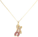 ElectraStore Colier Cu Pandantiv Teddy Purple (C4763)