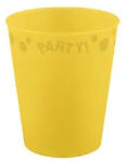  Sárga Yellow micro prémium műanyag pohár 250 ml (PNN96694) - kreativjatek