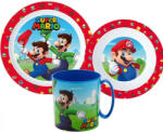  Super Mario Mushroom Kingdom étkészlet, micro műanyag szett bögrével 350 ml (JVL22230) - kreativjatek