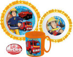 Sam a tűzoltó Rescue Mission étkészlet, micro műanyag szett bögrével 350 ml (JVL22222) - kreativjatek
