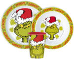  A Grincs Christmas Mischief étkészlet, micro műanyag szett, pohárral 260 ml (JVL11174) - kreativjatek