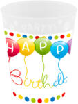  Happy Birthday Streamers micro prémium műanyag pohár 250 ml (PNN96257) - kreativjatek