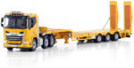 WSI MODELS Camion DAF XF SL 6x2 cu două axe directoare, pentru transport agabaritic cu semiremorcă joasă și rampe, Yellow, scala 1/50 WSI Models1/43 (45915)