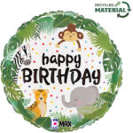  Happy Birthday Jungle Dots fólia lufi 46 cm (GBB26206P)