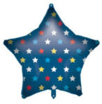 Csillag Blue Star fólia lufi 46 cm (PNN92420) - kreativjatek