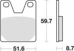 TRW Lucas Organik FÉKbetét KH267 Yamaha Yzf 750 99-01, R1 98-99, Hátsó
