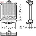 DENSO Radiator, racire motor DENSO DRM05077 (DRM05077) - fixbox