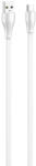 LDNIO USB to USB-C cable LDNIO LS550, 2.4A, 0.2m (white) (LS550 type c)