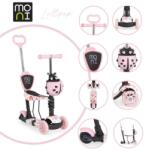 Moni Lollipop Roller üléssel és levehető szülőkarral - Pink rózsaszín