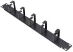 Extralink Organizator cabluri Extralink 6001, 1U, 19 inch, Black (EX.11441)