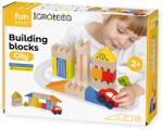 Igroteco Set blocuri de construcție din lemn - Oraș, 18 piese (IG538) - kidstory