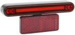 MARWI STOPLINE hátsó e-bike világítás csomagtartóra, 6-12V, fekete, féklámpa funkcióval, 50-80mm furattávolság, STVZO engedélyezett MARWI Bicikli alkatrészek Kerékpáros kiegészítők Kerékpár világítások és v