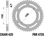 PBR Hátsó lánckerék alu standard - 420 PBR Erőátviteli alkatrészek Láncok, lánckerekek, láncszettek Hátsó lánckerekek - motomotors - 26 491 Ft