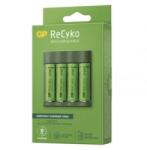GP Batteries Akkumulátortöltő B421 4x AAA Tölthető elemekkel, 2100 mAh, 1.2V, Zöld EU,