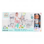 MONI/TUTU BABA játékszett 36 cmes FIÚ babával delux playset KÉK