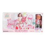 MONI/TUTU BABA játékszett 36 cmes LÁNY babával delux playset PINK